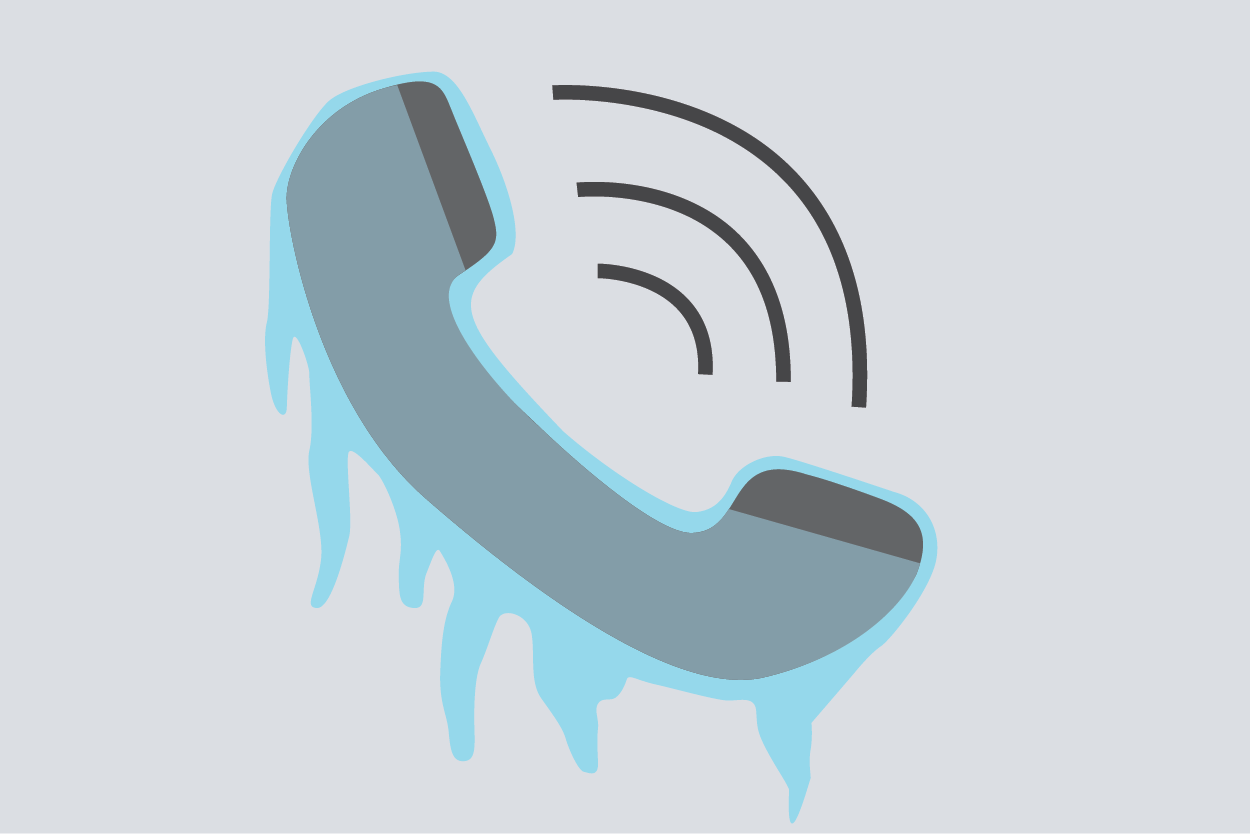 Graphic of a telephone