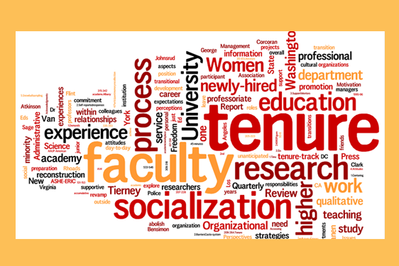 Tenure and promotion word cloud