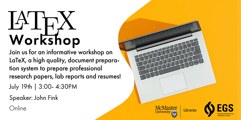 LaTeX Workshop. A high quality, document preparation system to prepare professional research papers, lab reports and resumes